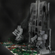 Illustration for article titled The Gates of Lonely Mountain Made From 55,000 LEGO Pieces